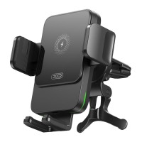 Автомобільний тримач із бездротовою зарядкою XO WX041 Dual Arm Air Outlet Wireless Charger 15W Grey
